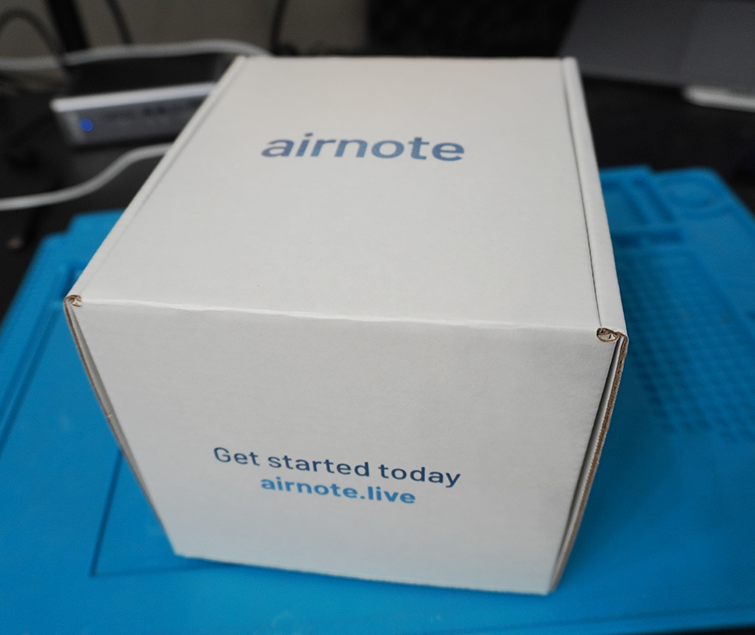 Picture of the Airnote box
