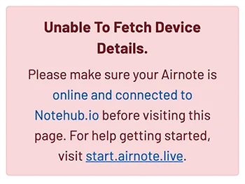 Error on landing page